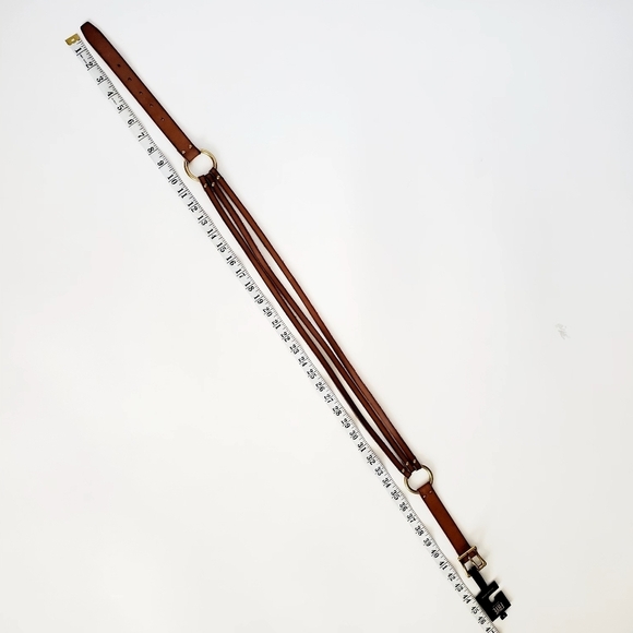 Frye Genuine Leather Cawgirl Vestern Bohemian Brown Belt Sz L 34DC836 NWT main image 14